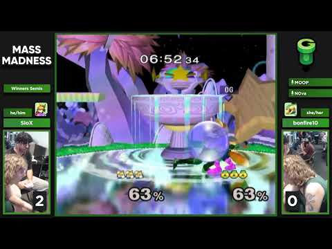 Mass Madness 53 SSBM - SloX (Fox) vs. bonfire10 (Sheik) - Melee WSF