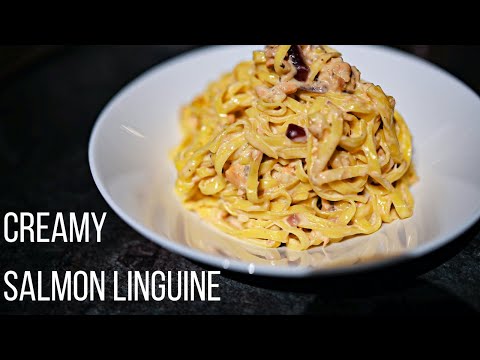 Quick & Easy Creamy Salmon Linguine