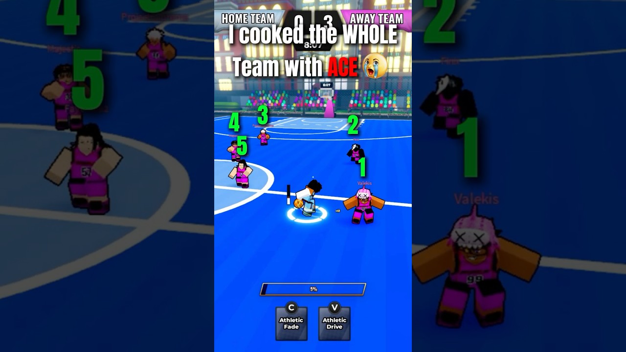 ACE is TOO Goated ngl😭🙏 #roblox #basketballzero #aomine #ace