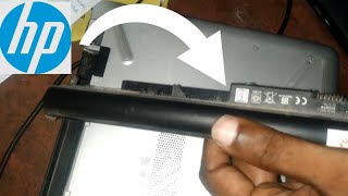 How to remove battery from HP laptop windows 10