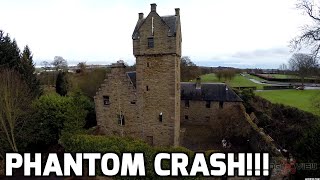 preview picture of video 'DJI Phantom 2 Drone + GoPro Hero 3 : Epic Crash @ Mains Castle Dundee Scotland'