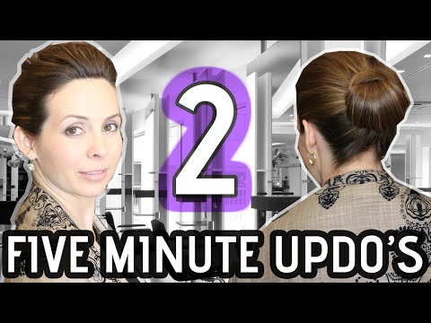 EASY UPDO TUTORIAL FOR TWO LOOKS! Video
