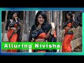 Alluring Nivisha Latest Saree Glamour Looks Photoshots
