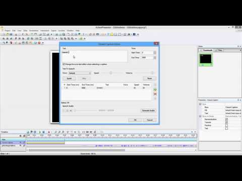 ActivePresenter クローズドキャプション (ActivePresenter Closed Captions)