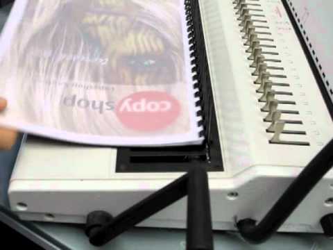 Plastikspiralbindung im Copyshop Kaufbeuren