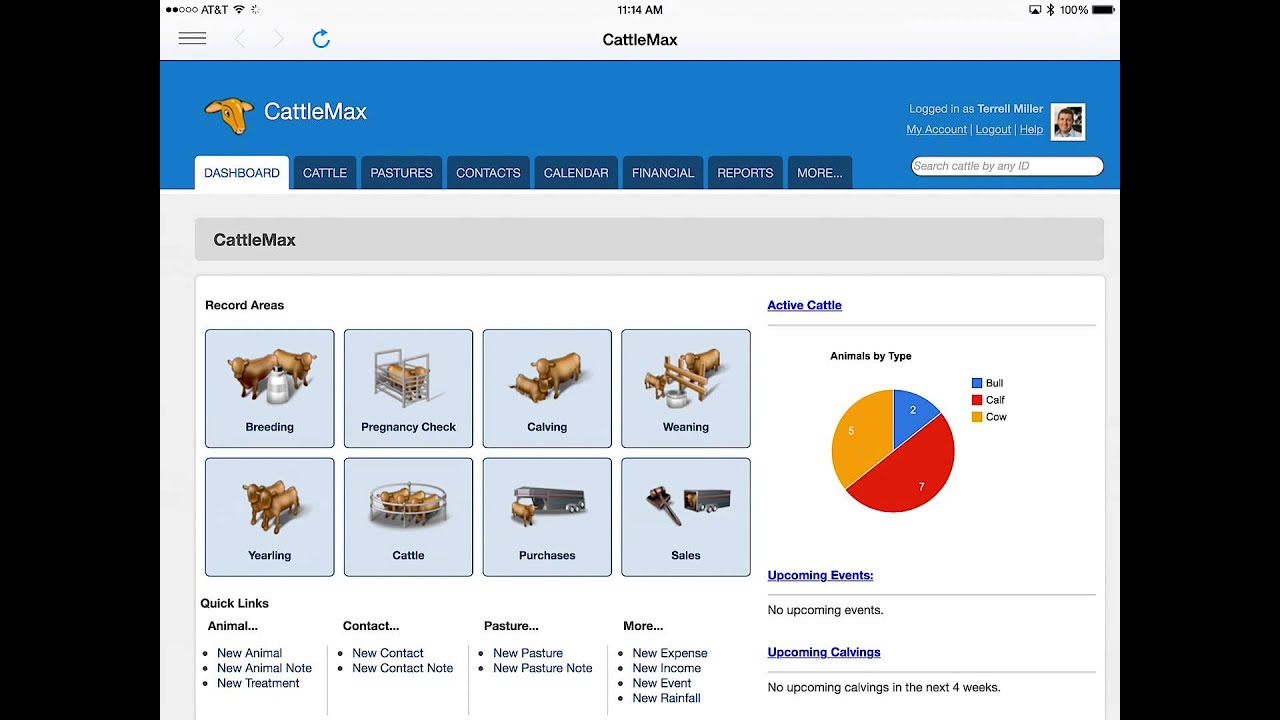 First preview of The Cattle Tags App - CattleMax Mode