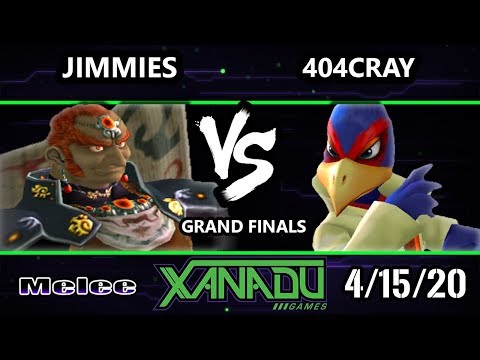 S@X 349 Online Grand Finals - 404Cray (Falco) Vs. Jimmies [L] (Ganondorf) Smash Melee - SSBM