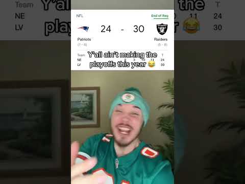 Patriots Lose To The Raiders And Are Not Making The Playoffs #shorts #nflfootball #nfl #patriots