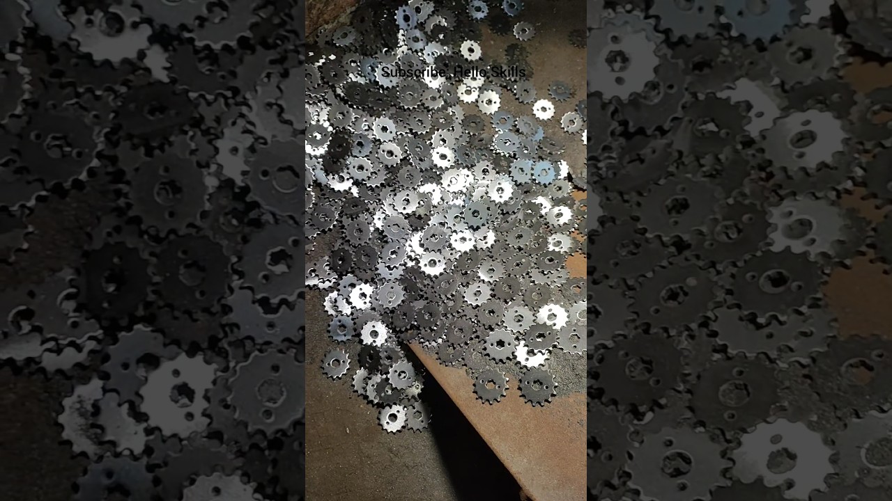 Amazing MotorBike front sprocket making process #bike #parts