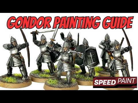 Fast and Easy Minas Tirith Gondor Warriors | MgM Paints | Middle Earth SBG