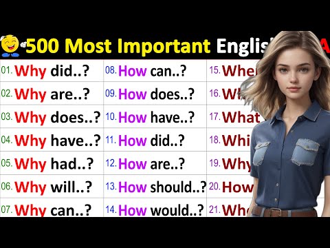 ✅100 question answers to speak English Easily and Fluently / B1 English Listening Practice