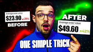 This ONE Shopify Trick Increased Our Client's Average Order Value (AOV) 42%!!