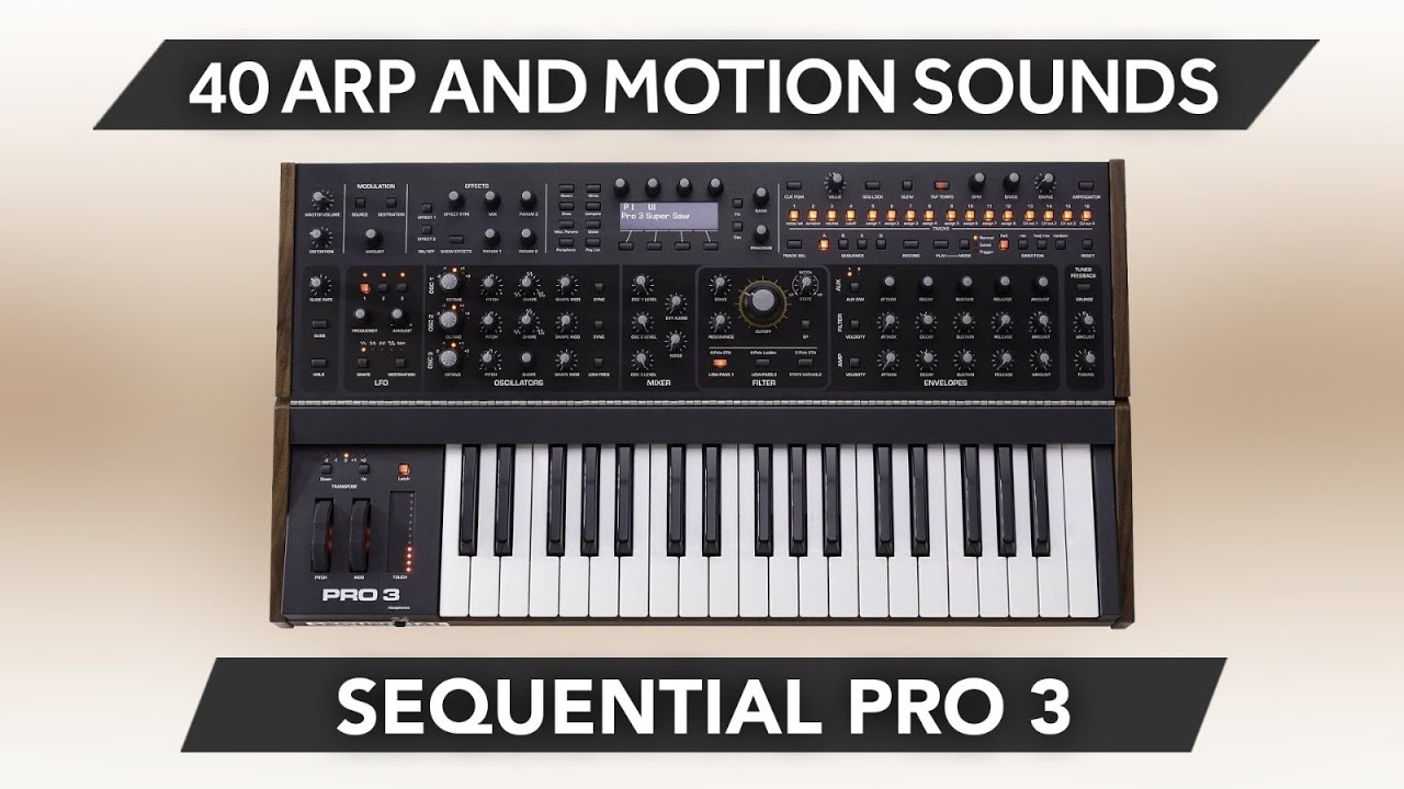 SCL384 - ( Bundle ) - Driven Motion + Massive Synth - Sequential Pro 3 - Video Preview 1