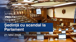 Știrile PRO TV (ORA 17:00) | ȘEDINȚĂ CU SCANDAL LA PARLAMENT | Moldova