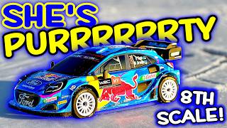 CEN RACING M-Sport 8th Scale Ford Puma Rally Car Goes Ice Drifting