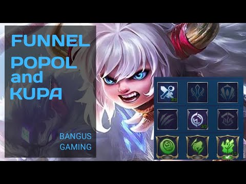 FUNNEL POPOL AND KUPA | Jungle Mage Killer Emblem set | Rank # 007 by BANGUS - MOBILE LEGENDS