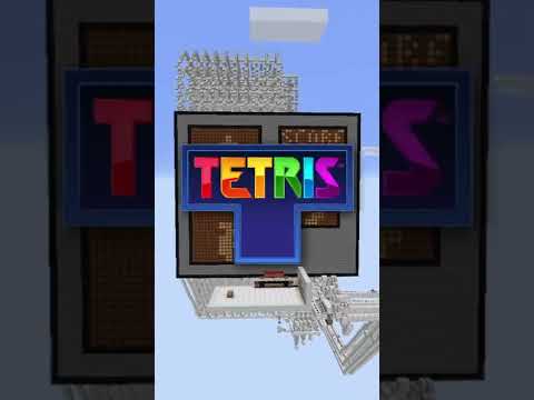 NeonSavage - TETRIS with Minecraft Redstone! #shorts