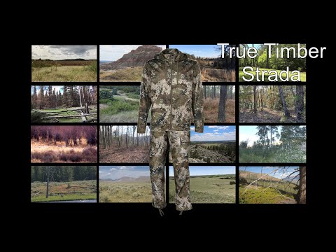 See Camo Pattern Strada by True Timber in 16 Settings and Compare it to your Hunting Environment