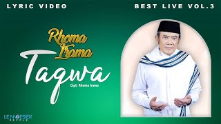Download lagu Rhoma Irama - Taqwa (Lyric Video) mp3 Download lagu Rhoma Irama - Taqwa (Lyric Video) mp3