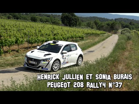 Rallye des Monts de Vaucluse 2022 - Peugeot 208 Rally4 N°37 - Henrick JULLIEN et Sonia BURAIS