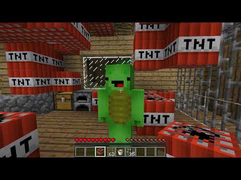 Why Wednesday DRAGGED JJ into Scary Tunnel? - in Minecraft - Maizen