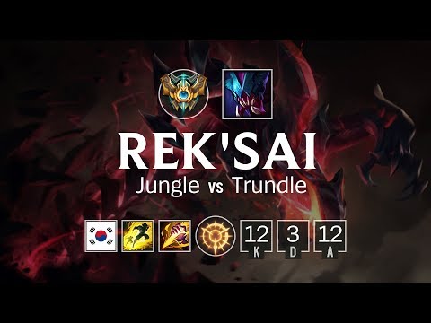 Rek'Sai Jungle vs Trundle - KR Challenger Patch 8.11