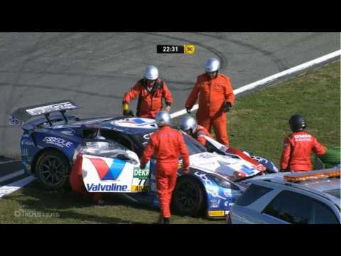 ADAC GT Masters 2016. Race 2 Hockenheimring. Jules Gounon Huge Crash & Red Flag