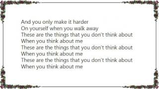 Little Big Town - Things You Don't Think About Lyrics