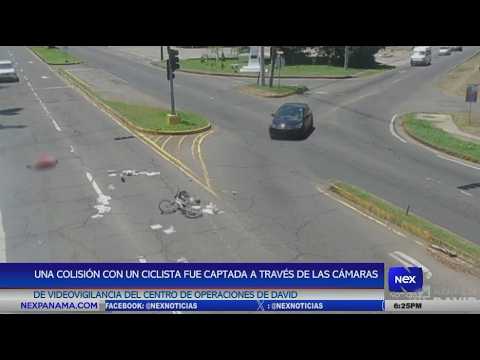 Captan una colisión con un ciclista en la ciudad de David, Chiriquí