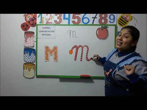 CONOCIENDO LA CONSONANTE "M - m", para niños de 4 años, nivel inicial.