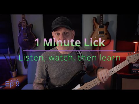 Learn a new guitar lick - solo | Easy 1 minute guitar lesson | Ep 9.