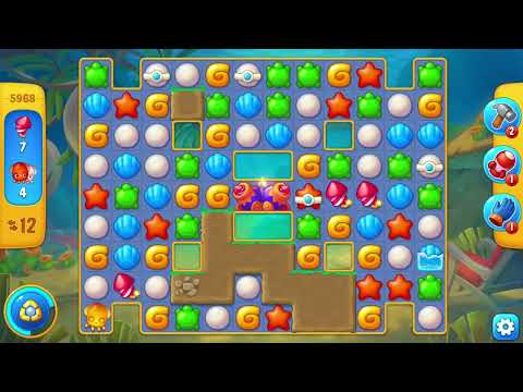 [FISHDOM Walkthrough] Level 5968 Hard (Qua màn - Fishdom)