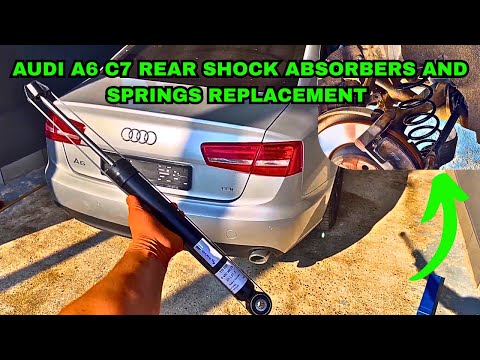 AUDI A6 C7 Rear Shocks And Springs Replacement Step By Step!