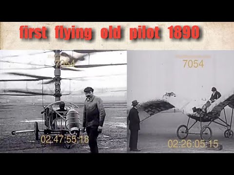 flying failures stock footage - the first flying machines