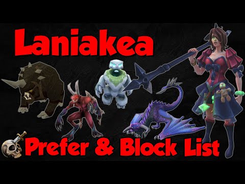 Slayer Prefer & Block List for Laniakea [Runescape 3]
