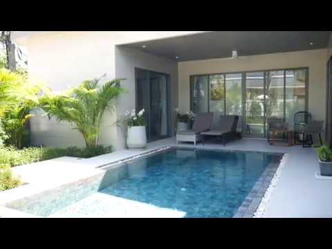 Contemporary Three Bedroom Pool Villa for Sale in Pasak area, 3 mind drive to Boat Avenue and Laguna-Layan Beach