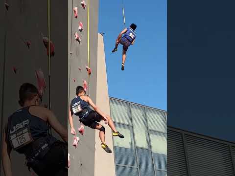 IFSC Speed Men's u18 qualification