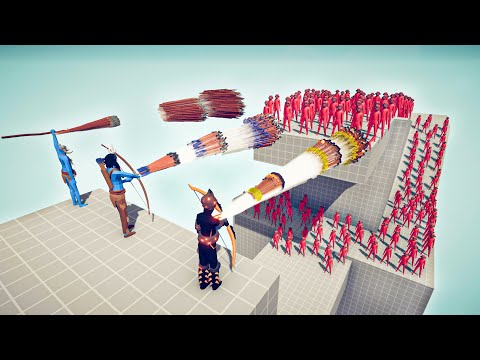 TRIO GODS vs 100x UNITS - Totally Accurate Battle Simulator TABS
