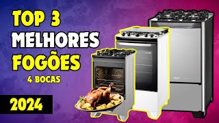 Melhores Fogão de 4 Bocas de 2024.  Top 3 Melhores Fogões de 4 bocas