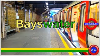Circle and District Line Trains at Bayswater Stati