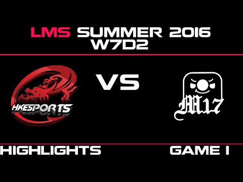HKE vs M17 Game 1 Highlights LMS Summer 2016 W7D2 Hong Kong Esports vs Machi Esports   M17 vs HKE