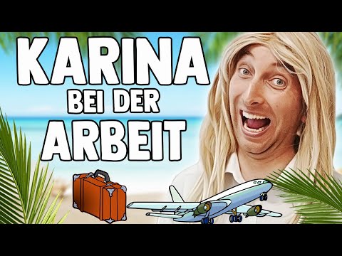 Karina bei der Arbeit - Im Reisebüro