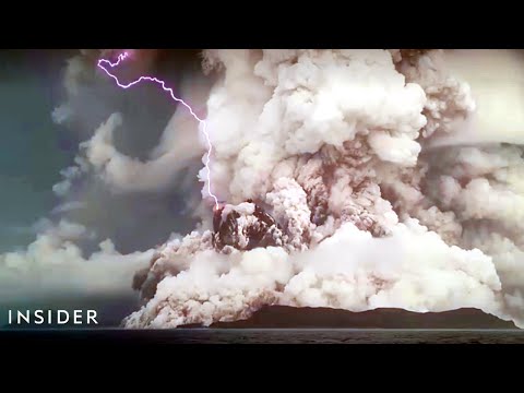 Tonga Volcano Eruption Captured on Camera