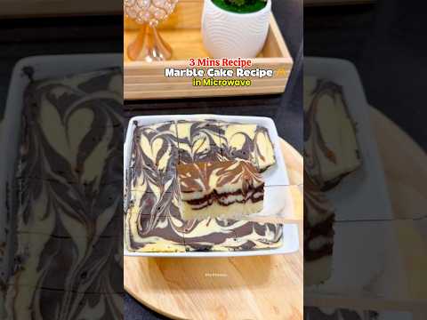Marble Cake Recipe In Microwave | 3 Minutes Recipe #cake #marblecake #cooking #baking #newrecipe