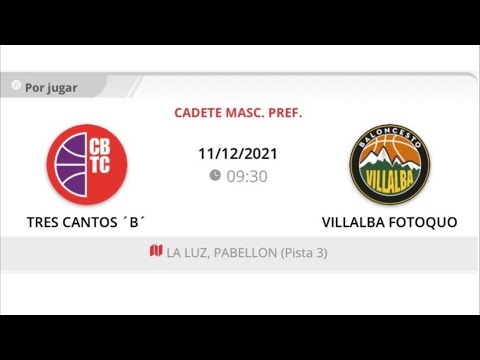 Cadete masc C TRES CANTOS “B” - VILLALBA FOTOQUO
