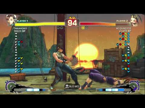 Aqua [Ibuki] vs TAKAHOKO [Chun] 2/2 SSF4 Japanese Online Ranked Matches - TRUE-HD
