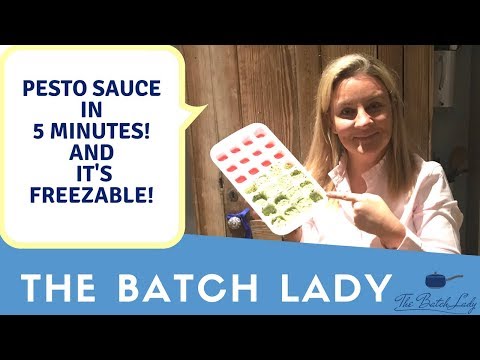 Pesto Sauce in 5 Minutes and it's Freezable!
