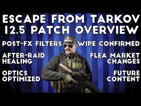 12.5 Patch Notes ; Post-FX, Optics Fixed, Flea Market Changes, WIPE CONFIRMED - Escape From Tarkov