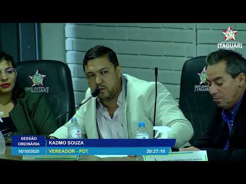37ª -SESSÃO ORDINÁRIA 16/10/2025 - CÂMARA MUNICIPAL DE ITAGUARI | GOIÁS