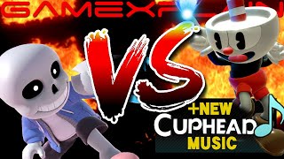 Cuphead vs Sans Undertale! The Ultimate Super Smash Bros. Match-Up! (+ NEW Cuphead Music)